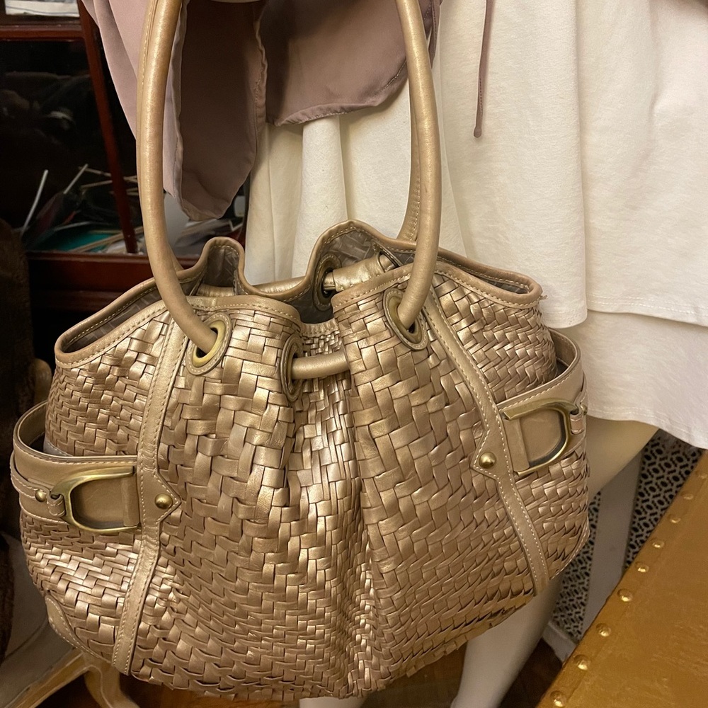 Basket shaped Cole Haan handbag